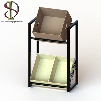 Banco di mostra della bevanda dei piedi della drogheria/scaffale regolabili L106 X D32 X H85cm